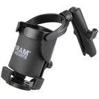 RAM level cup xl 32oz drinkhouder met dubbele socket arm - RAM Mounts RAM-B-417B-C-201U