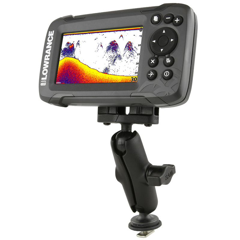 RAM track ball bevestiging voor lowrance eagle 4 5 hook reveal series - RAM Mounts RAM-B-LO12-354-TRA1