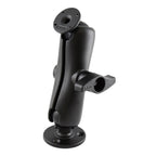 RAM balbevestiging met ronde amps plaat en grote ronde plaat medium - RAM Mounts RAM-D-101-254U