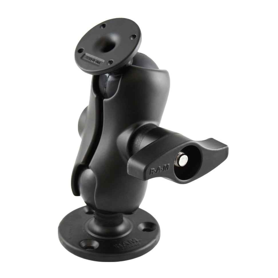 RAM balbevestiging met ronde amps plaat en grote ronde plaat kort - RAM Mounts RAM-D-101-C-254U