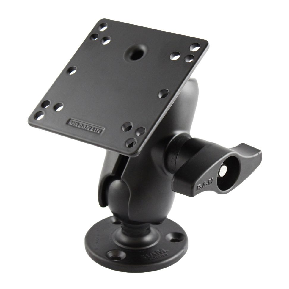 RAM Dubbele Bal Montage met 100x100mm VESA-plaat - D Maat Kort - RAM Mounts RAM-D-101-C-ID1U afbeelding 1