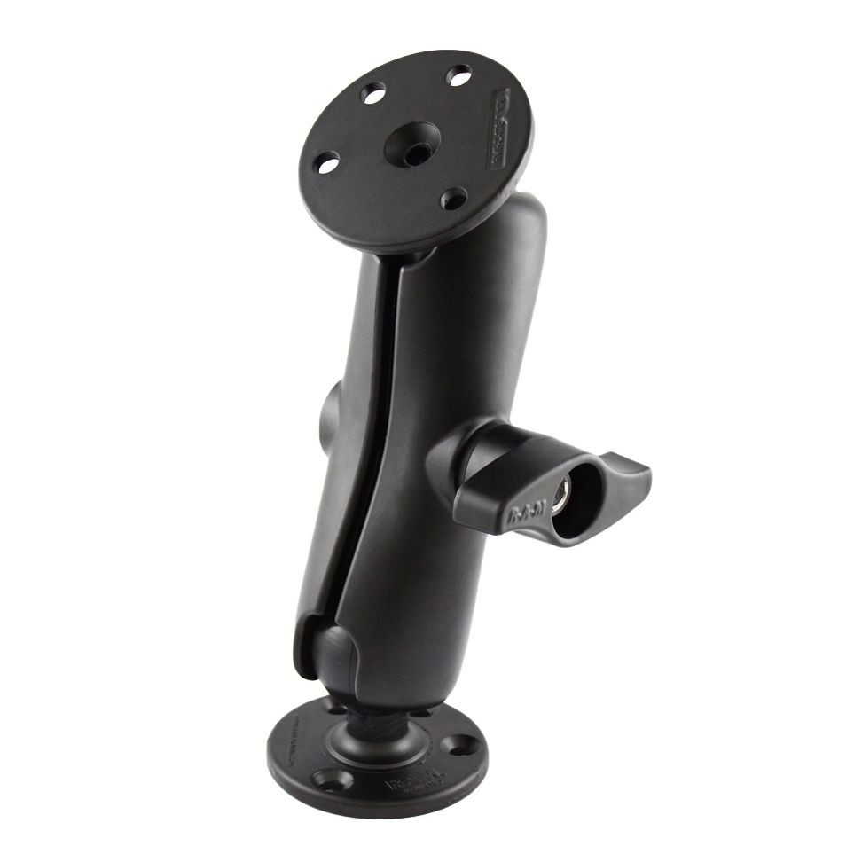 RAM Universele Dubbele Bal Montage met Twee Ronde Platen en Jam Nut - RAM Mounts RAM-D-101-MIU afbeelding 1