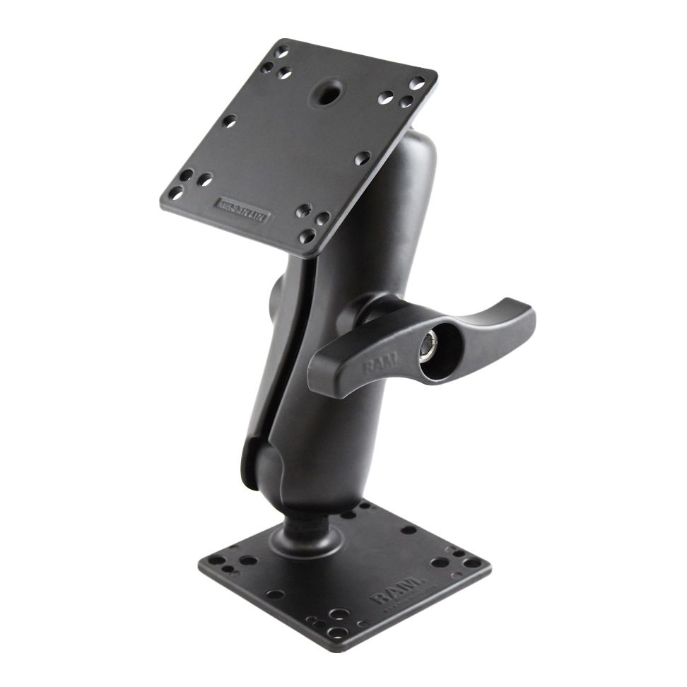 RAM Dubbele Bal Montage met Twee 100x100mm VESA-platen en Grote Knop - RAM Mounts RAM-D-101-NEC1U afbeelding 1