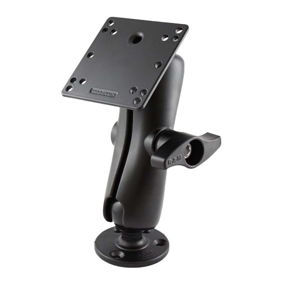 RAM Dubbele Bal Montage met 100x100mm VESA-plaat en Grote Knop - Medium - RAM Mounts RAM-D-101-NEC2U afbeelding 1