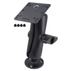 RAM Dubbele Bal Montage met Staal Versterkte 100x100mm VESA-plaat - RAM Mounts RAM-D-101U-246-IN1 afbeelding 1