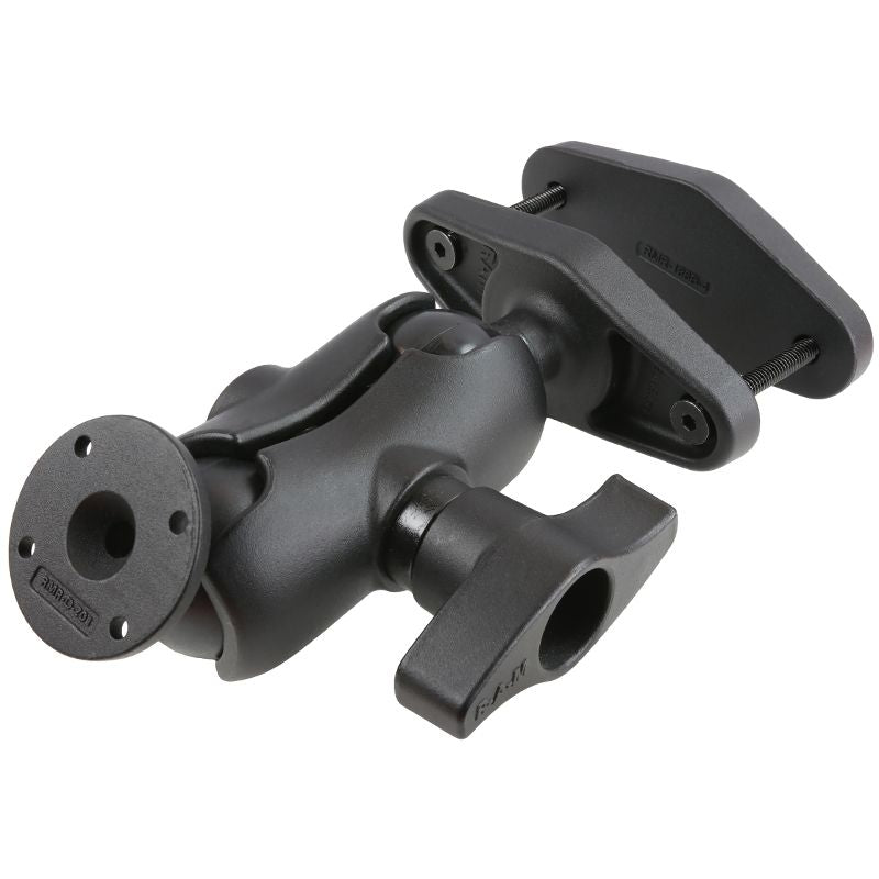 RAM 4" Vierkante Post Klemhouder met Ronde AMPS Plate - D Maat - RAM Mounts RAM-D-101U-C-247-4 afbeelding 1