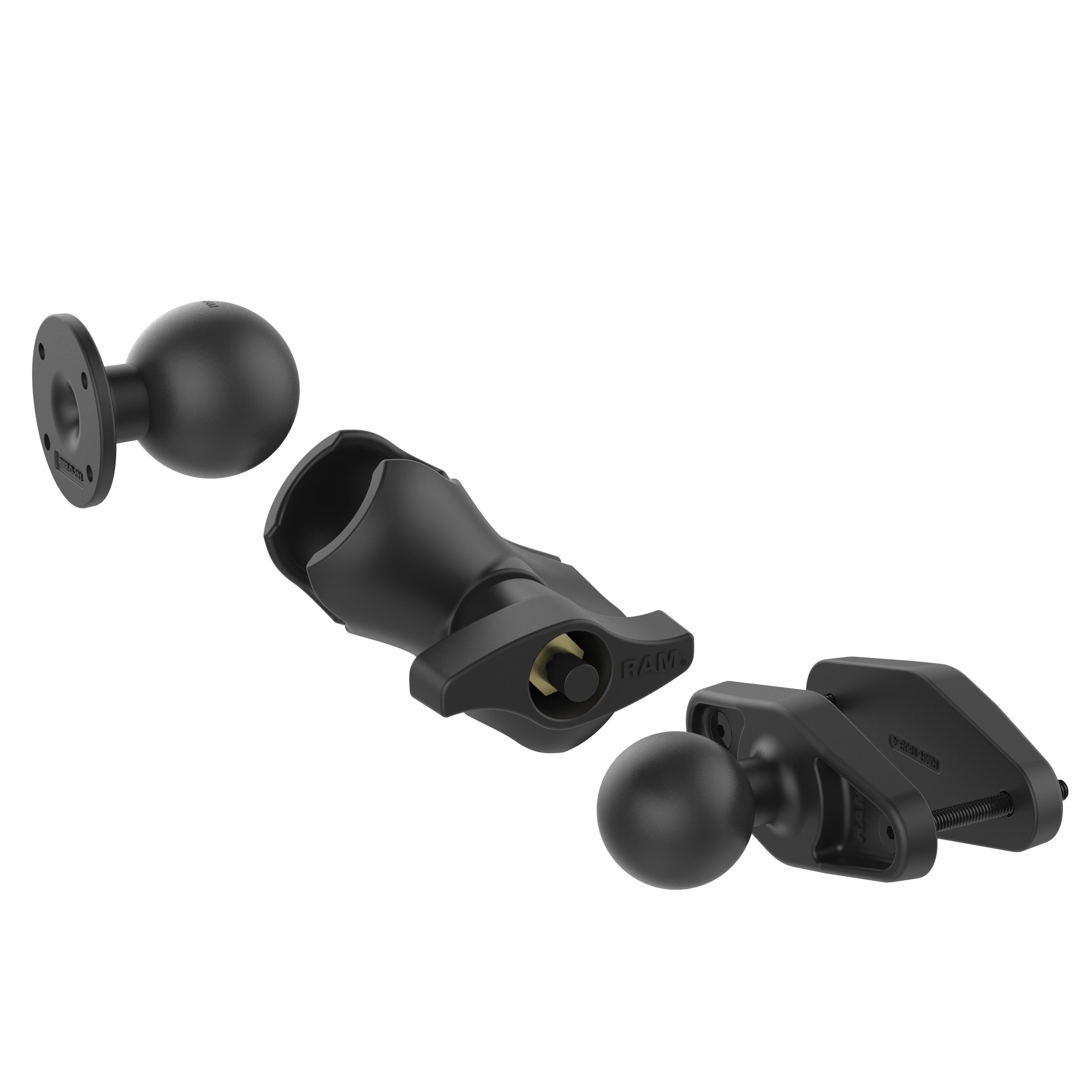 RAM 4" Vierkante Post Klemhouder met Ronde AMPS Plate - D Maat - RAM Mounts RAM-D-101U-C-247-4 afbeelding 3
