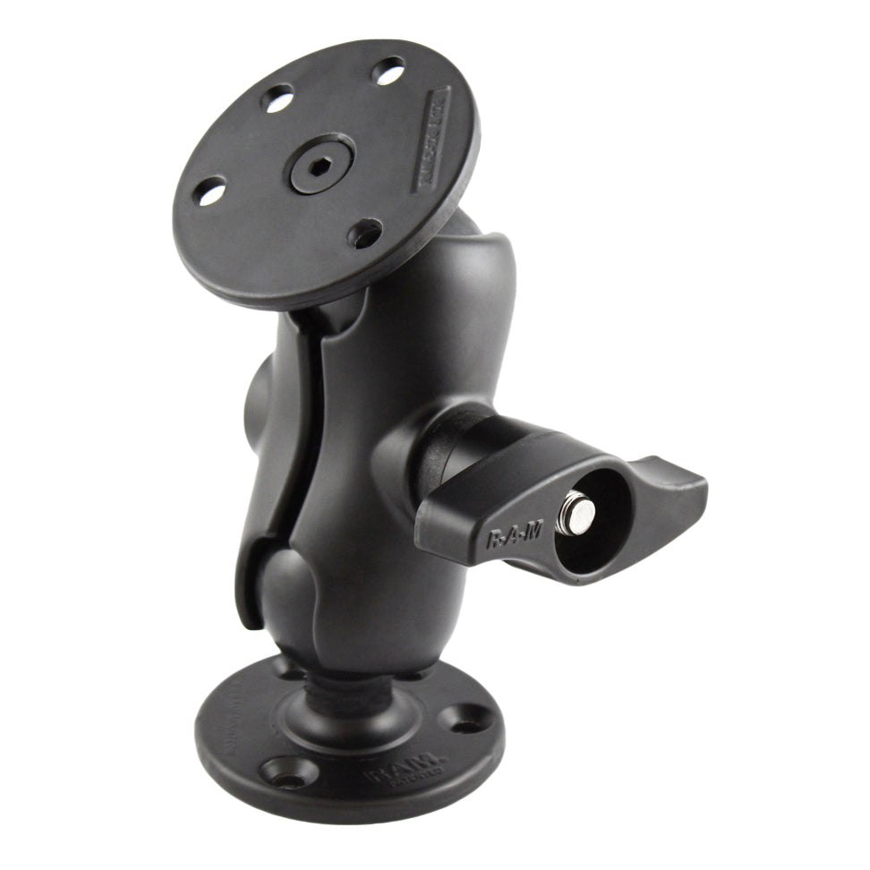 RAM dubbele bal montage met versterkte ronde platen d maat kort - RAM Mounts RAM-D-101U-C-IN1