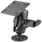 RAM Dubbele Bal Montage met 100x100mm VESA-plaat en Grote Knop - Kort - RAM Mounts RAM-D-101U-C-NEC2 afbeelding 1