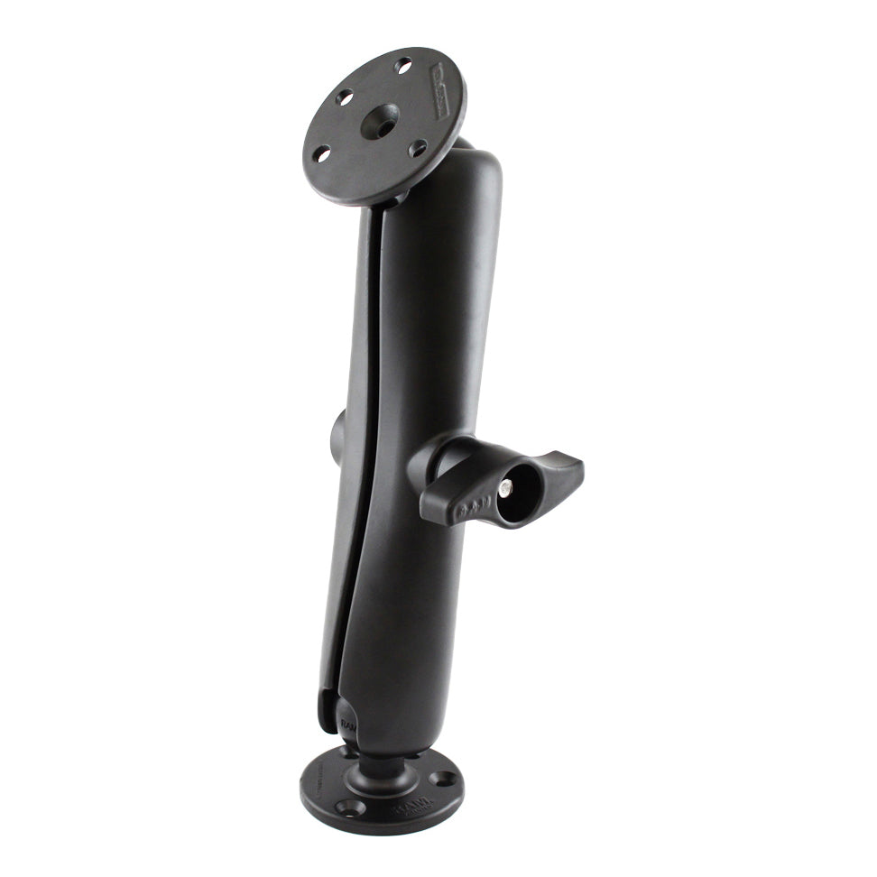 RAM dubbele bal montage met twee grote ronde platen d maat lang - RAM Mounts RAM-D-101U-E