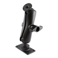 RAM dubbele bal montage met ronde amps plaat en 50x100mm VESA plaat - RAM Mounts RAM-D-101U-GAM1