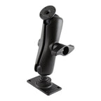 RAM dubbele bal montage met ronde amps plaat en 50x100mm VESA plaat - RAM Mounts RAM-D-101U-GAM1