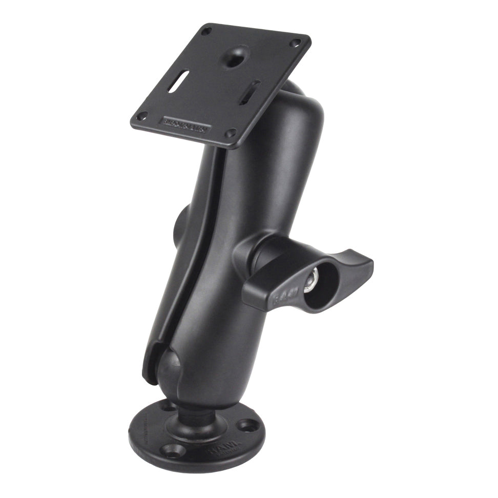 RAM ddubbele bal montage met 75x75mm VESA plate en klembout medium - RAM Mounts RAM-D-101U-MI1-2461