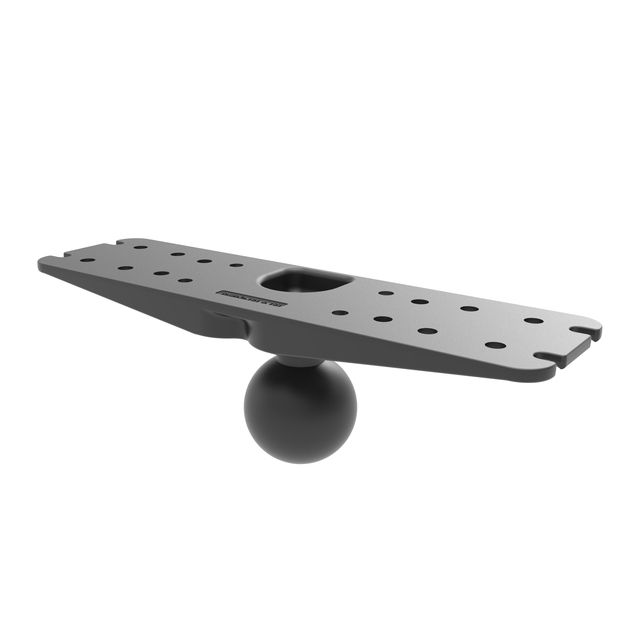 RAM Dubbele Bal Montage met Twee Grote Maritieme Elektronische Platen - RAM Mounts RAM-D-133U afbeelding 2
