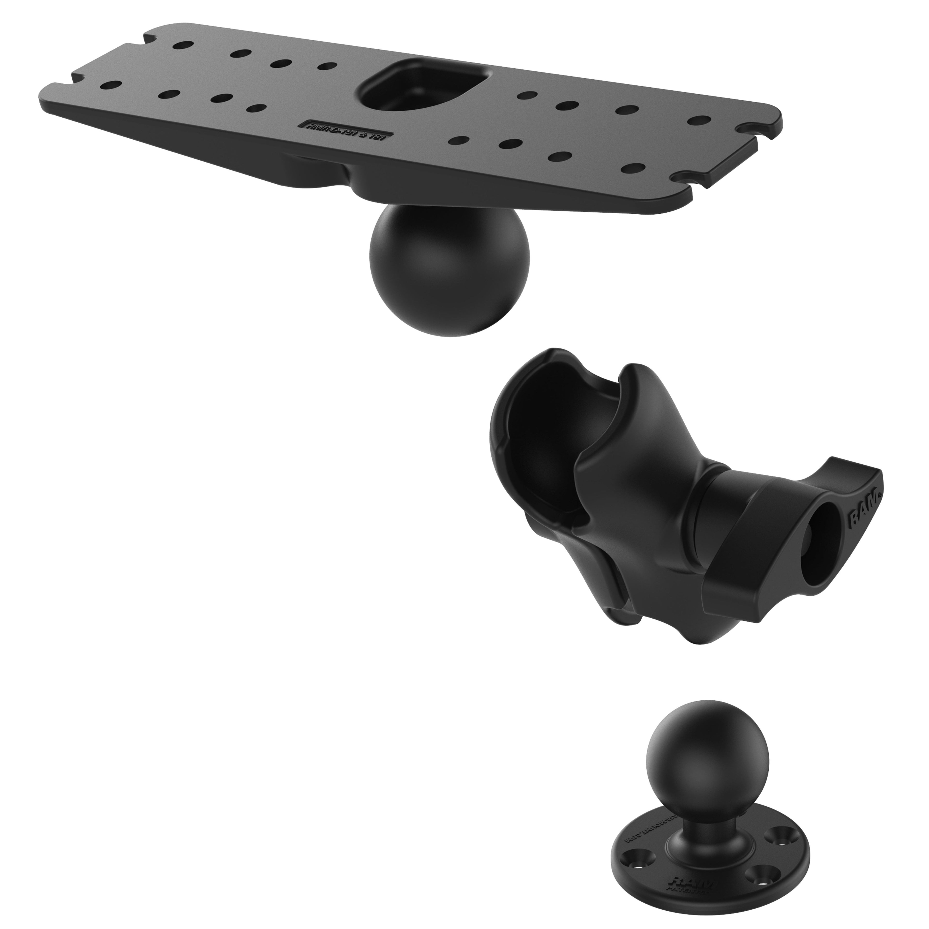 RAM Groot Maritiem Elektronica Montage - D Formaat Korte - RAM Mounts RAM-D-111U-C afbeelding 3