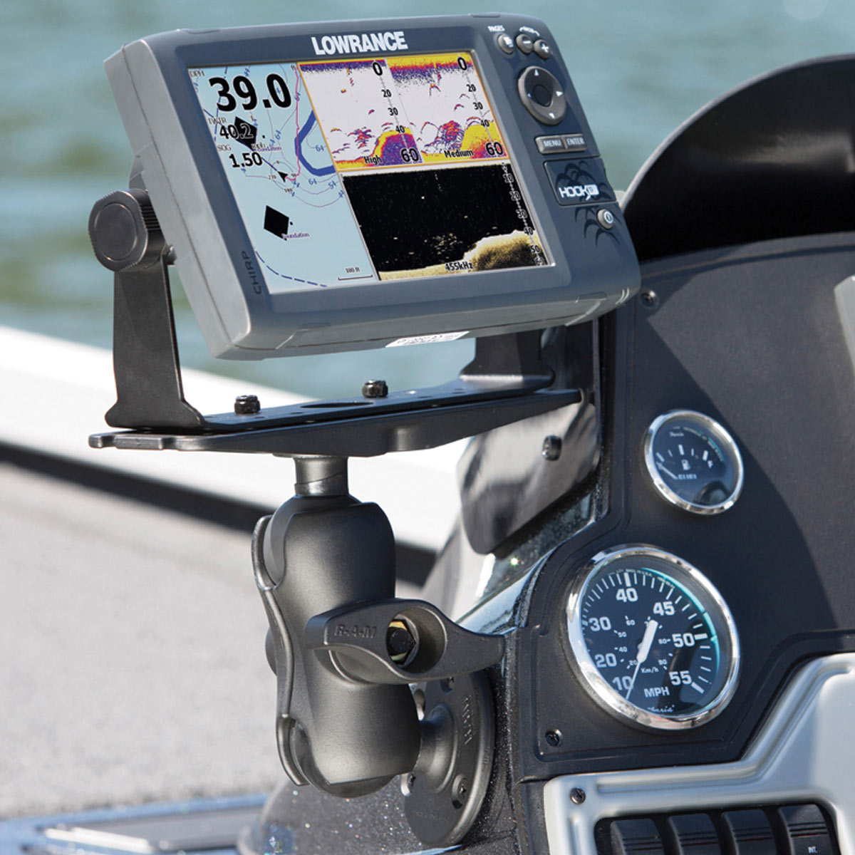 RAM Groot Maritiem Elektronica Montage - D Formaat Korte - RAM Mounts RAM-D-111U-C afbeelding 4