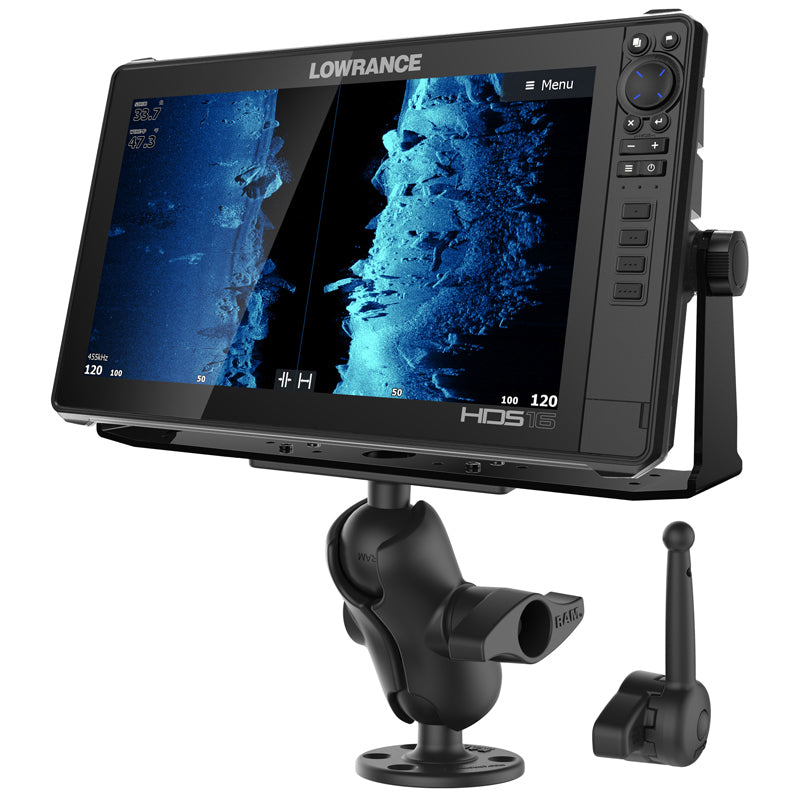 RAM marine electronics mount met RAM hi torq sleutel - RAM Mounts RAM-D-115-C-KNOB9H