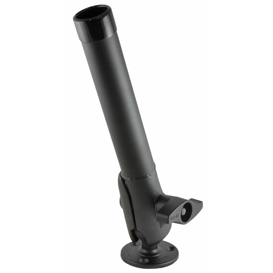 RAM tube vissen rod houder met grote ronde bal basis - RAM Mounts RAM-D-119