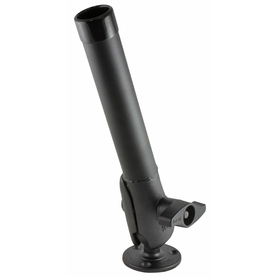 RAM Tube™ Vissen Rod Houder met grote ronde bal basis - RAM Mounts RAM-D-119 afbeelding 1