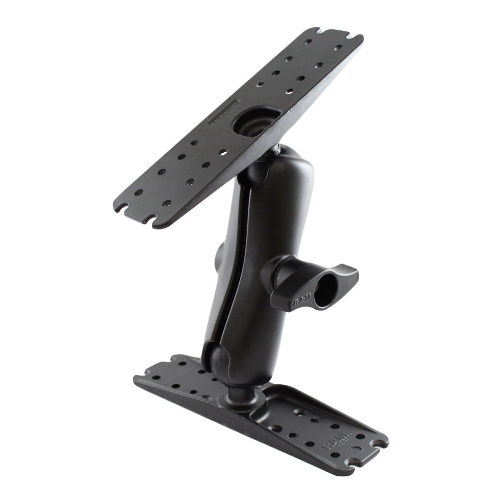 RAM dubbele bal montage met twee grote maritieme elektronische platen - RAM Mounts RAM-D-133U