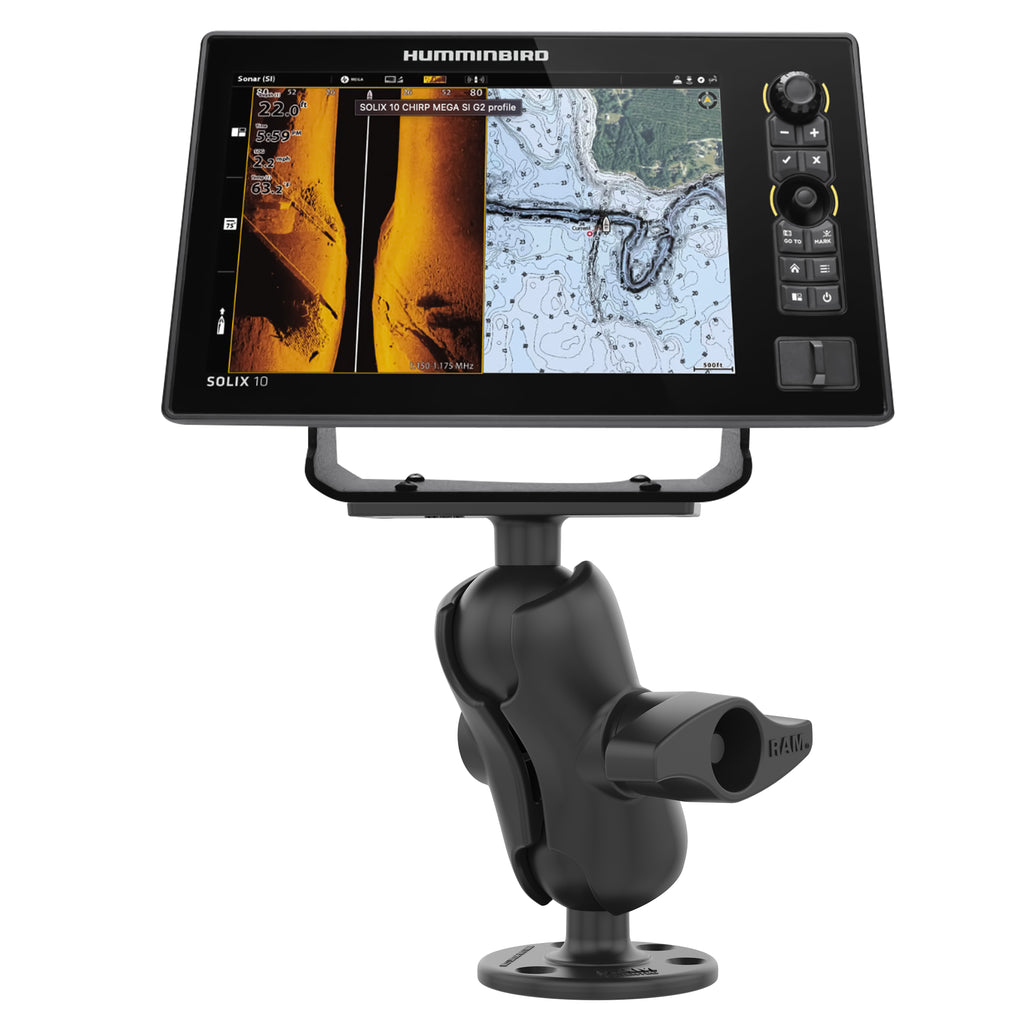 RAM doorndrukbare balbevestiging voor humminbird helix 8 10 xplore series - RAM Mounts RAM-D-202-25-C-202U