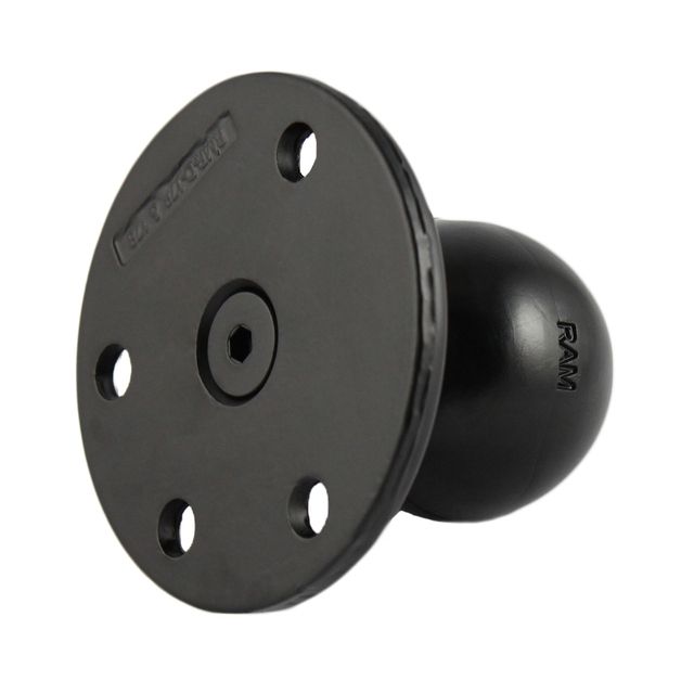 RAM Drill-Down Montage met Staal Versterkte Grote Ronde Plaat - RAM Mounts RAM-D-112-D-IN1 afbeelding 2