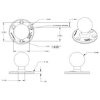 RAM Grote Ronde Plaat met Bal - D Maat - RAM Mounts RAM-D-202U afbeelding 2