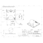 RAM 100x100mm VESA-plaat met bal - D-maat Zonder Afstandhouders - RAM Mounts RAM-D-246-AD1U afbeelding 3