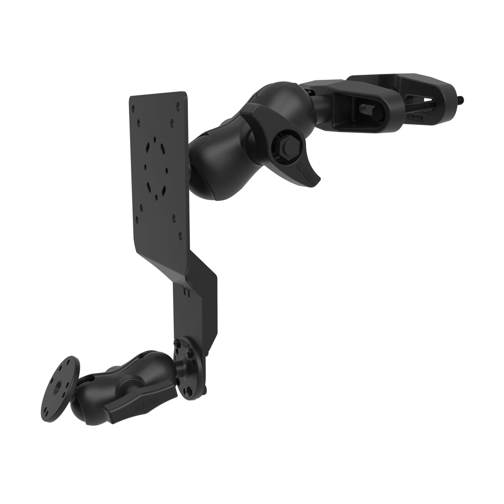 RAM universele vorkheftruck paalmontage met ronde plaat accessoire optie - RAM Mounts RAM-D-247-C-254-DIS1U