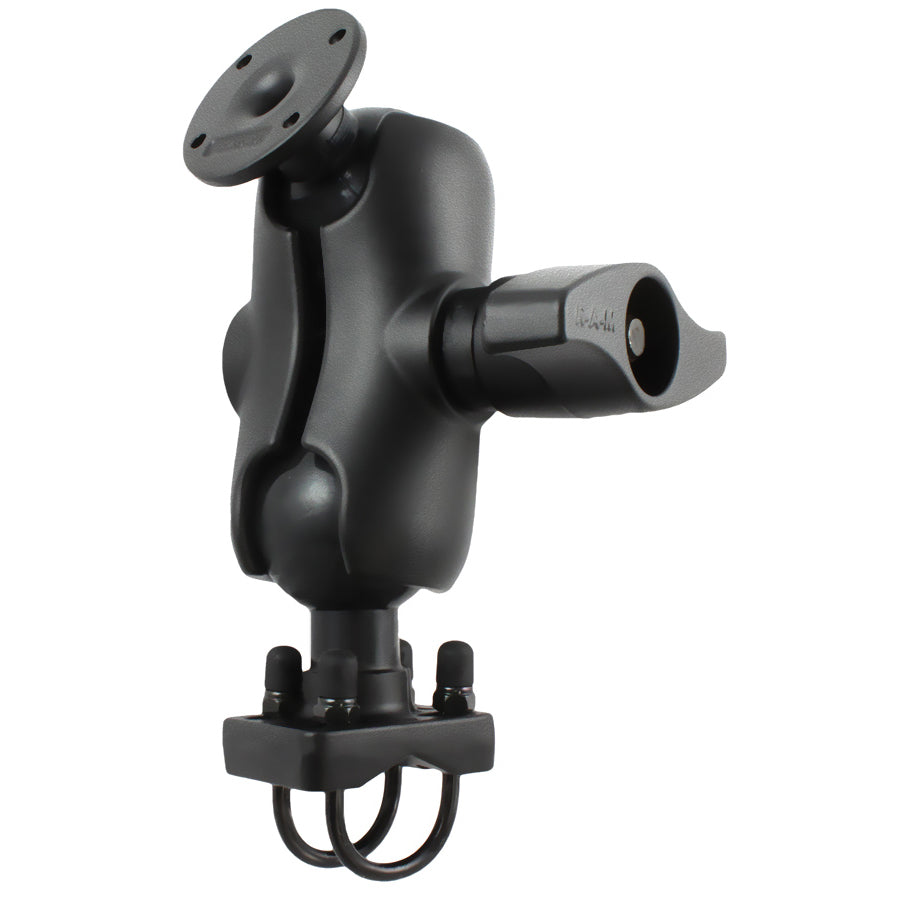 RAM dubbele u bout rail montage met ronde amps plaat - RAM Mounts RAM-D-254-C-235U