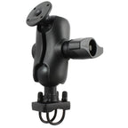 RAM dubbele u bout rail montage met ronde amps plaat - RAM Mounts RAM-D-254-C-235U