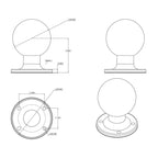 RAM Ronde AMPS Plaat met Bal - RAM Mounts RAM-D-254U afbeelding 4