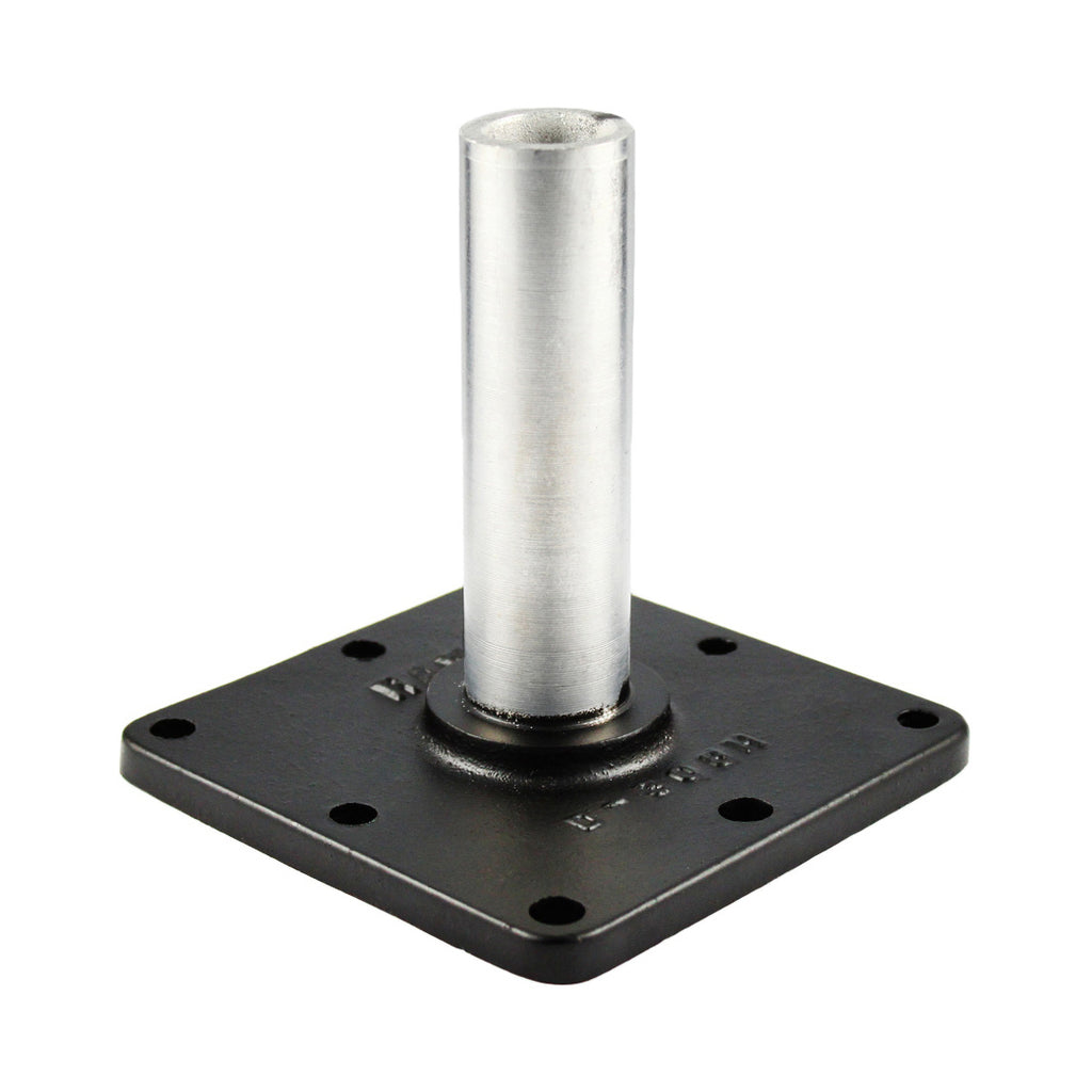 RAM 1" NPT-post met Horizontale Basis - RAM Mounts RAM-D-304B-HP afbeelding 1