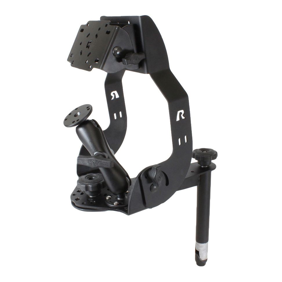 RAM MDT Display Mount met lange flens, balmontage en 8" bovenste paal - RAM Mounts RAM-DIS-MDT2-8-101 afbeelding 1