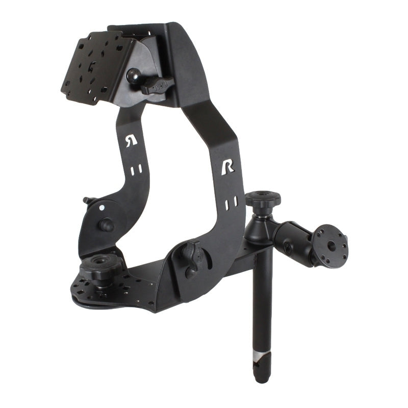 RAM MDT Display Mount met lange flens, zwenkarm en 8" bovenste paal - RAM Mounts RAM-DIS-MDT2-8-SW1 afbeelding 1