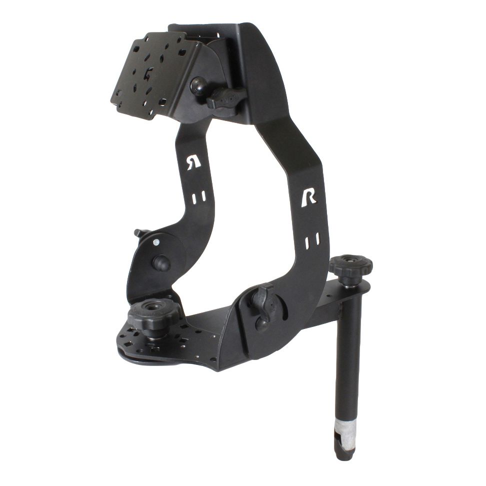 RAM MDT Display Mount met lange flens en 8" bovenste paal - RAM Mounts RAM-DIS-MDT2-8 afbeelding 1
