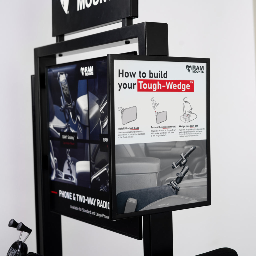 RAM Staande Vloerdisplay met Manden - RAM Mounts RAM-DISPLAY-MODULAR1-GENERIC afbeelding 3