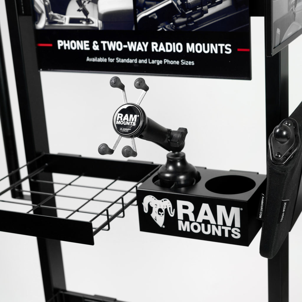 RAM Staande Vloerdisplay met Manden - RAM Mounts RAM-DISPLAY-MODULAR1-GENERIC afbeelding 5