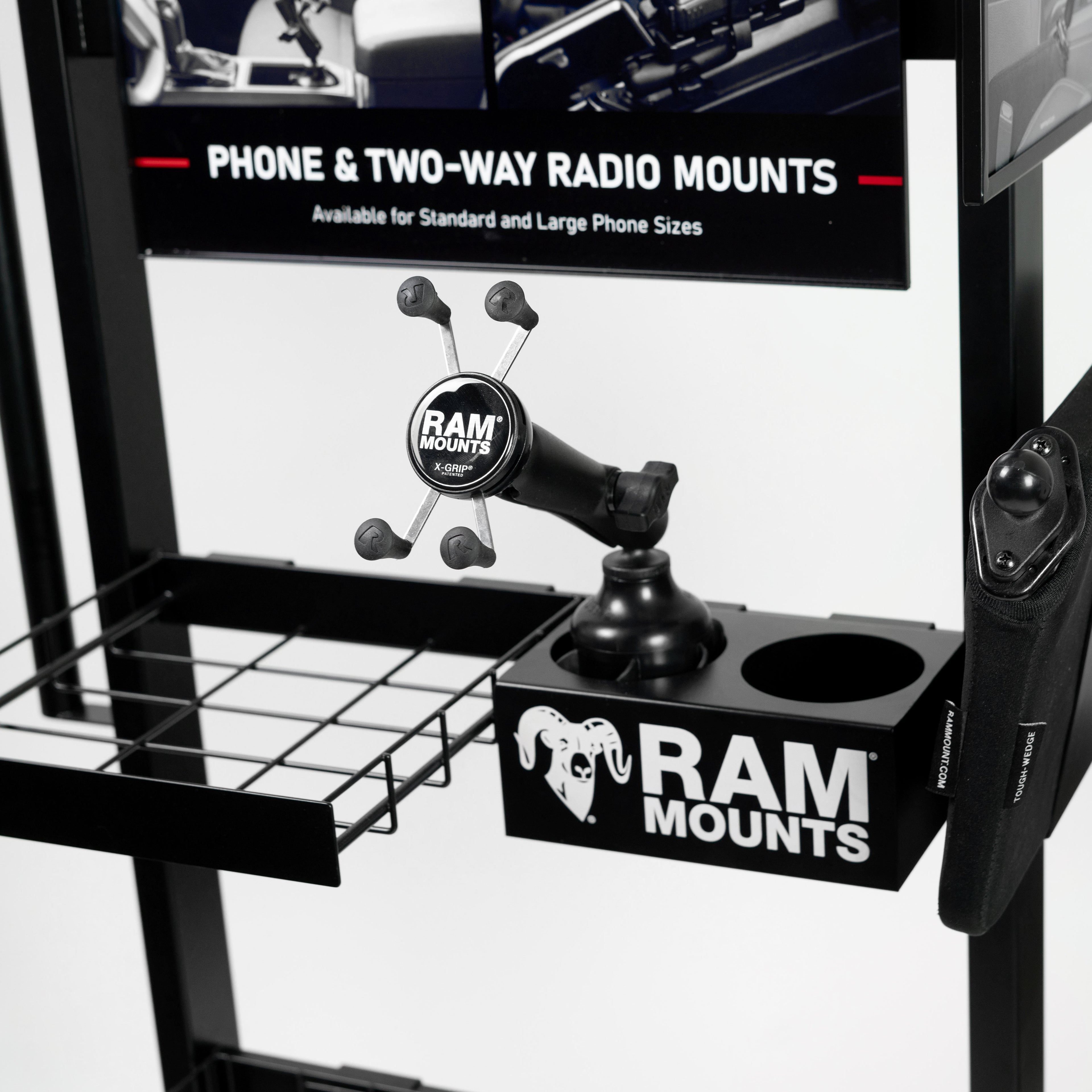 RAM Staande Vloerdisplay met Manden - RAM Mounts RAM-DISPLAY-MODULAR1-GENERIC afbeelding 5