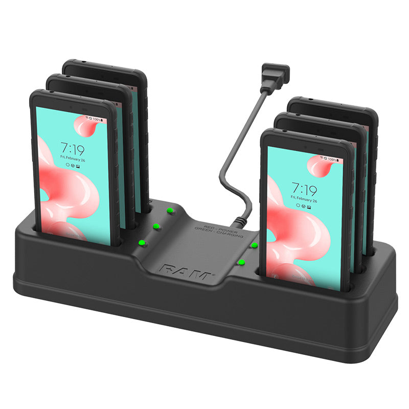 RAM 6 poorts oplaadstation voor Samsung xcover 5 - RAM Mounts RAM-DOCK-6G-SAM10PU