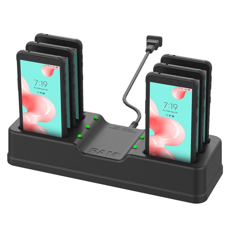 RAM 6-poorts Oplaadstation voor Samsung XCover 5 - RAM Mounts RAM-DOCK-6G-SAM10PU afbeelding 1