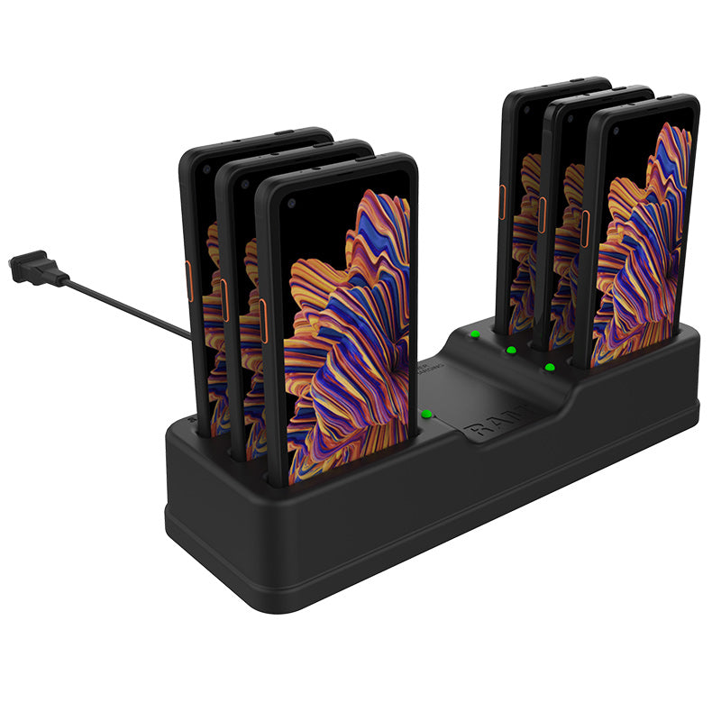 RAM 6 poorts oplaadstation voor Samsung xcover pro - RAM Mounts RAM-DOCK-6G-SAM59PU