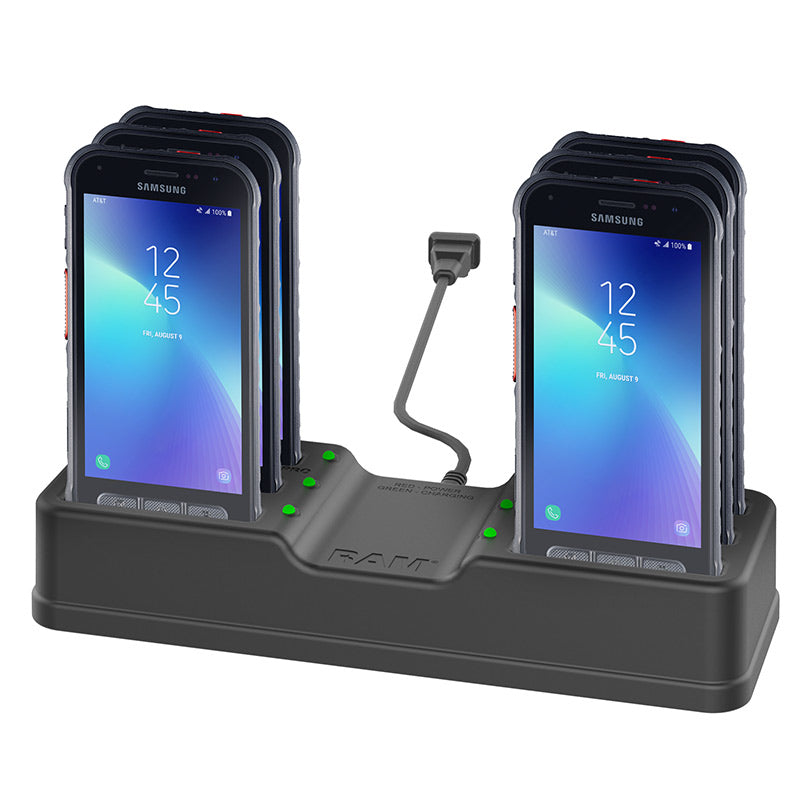 RAM 6 poorts oplaadstation voor Samsung xcover fieldpro - RAM Mounts RAM-DOCK-6G-SAM72PU