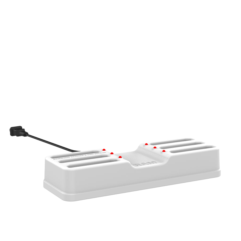 RAM 6-Port Dock voor XCover7, 7 Pro & 6 Pro met OEM of RAM Skin™ Grijs - RAM Mounts RAM-DOCK-6G-SAM84CPU-GRY afbeelding 2