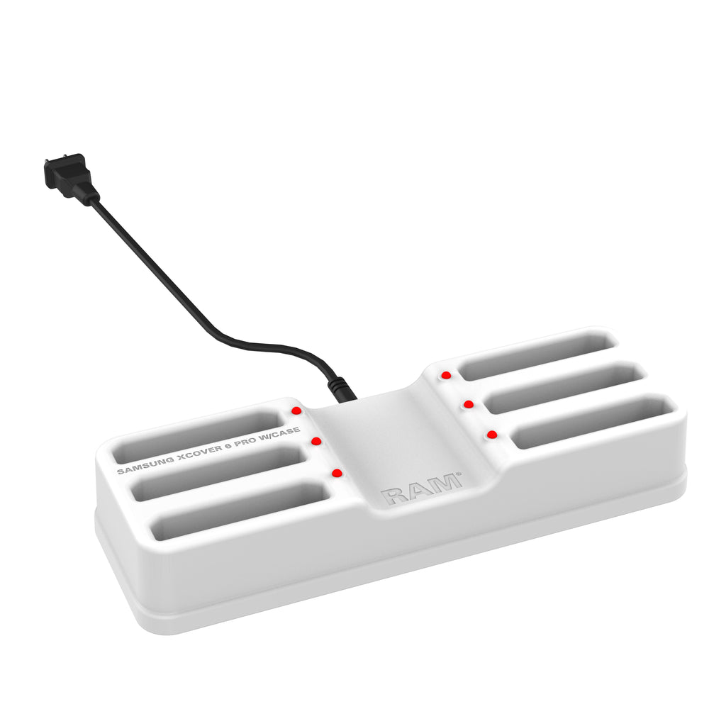 RAM 6-Port Dock voor XCover7, 7 Pro & 6 Pro met OEM of RAM Skin™ Grijs - RAM Mounts RAM-DOCK-6G-SAM84CPU-GRY afbeelding 3