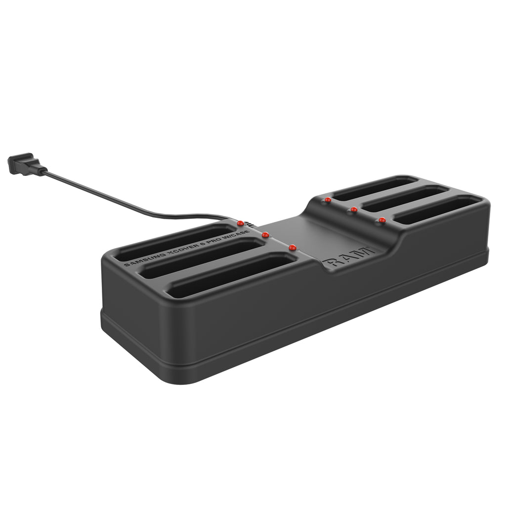 RAM 6-poortsdock voor XCover7, 7 Pro & 6 Pro met OEM of RAM Skin™ - RAM Mounts RAM-DOCK-6G-SAM84CPU afbeelding 2