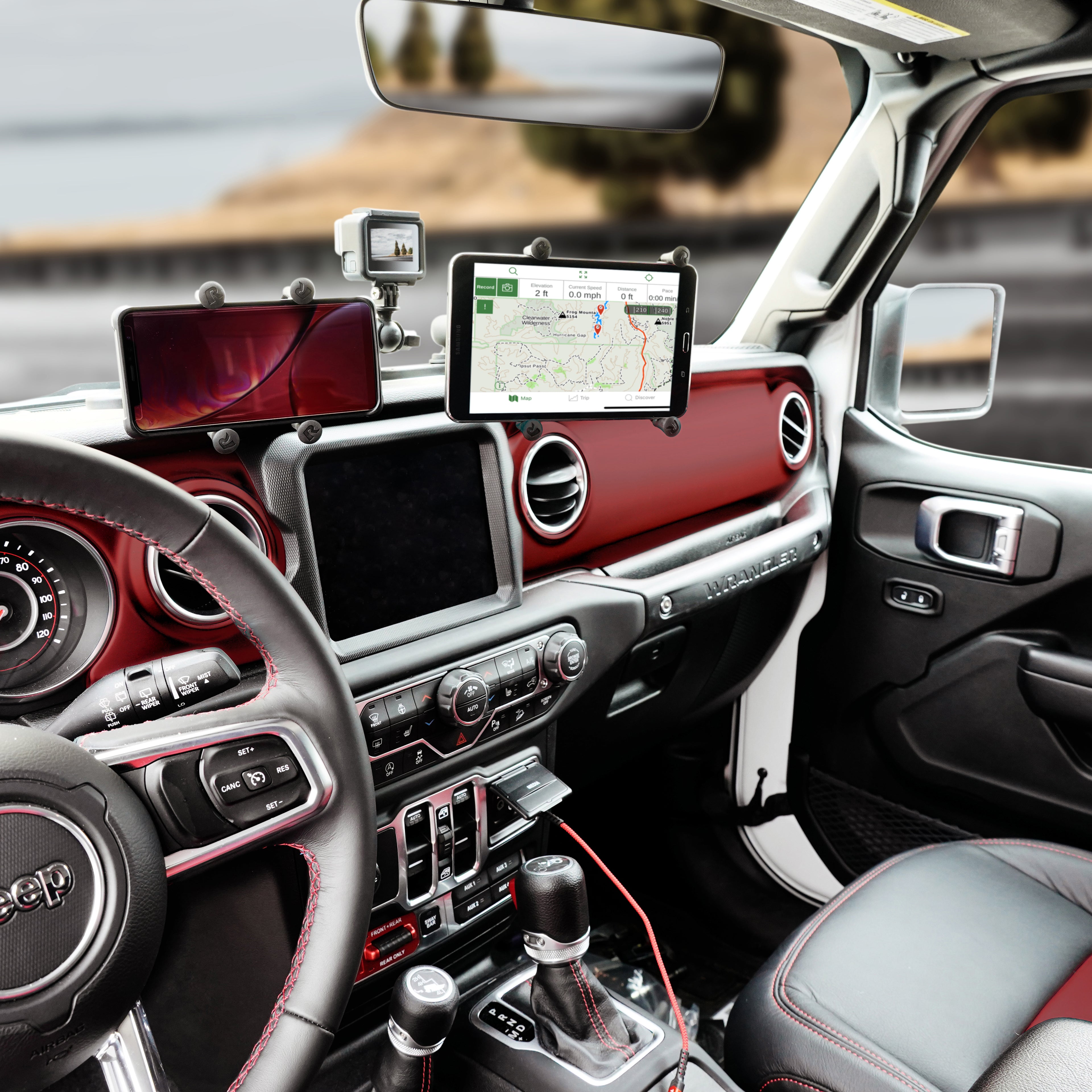 RAM Tough-Track™ voor '18-23 Jeep JL/JLU/Gladiator - RAM Mounts RAM-DT-204-TRACK-A12U afbeelding 4