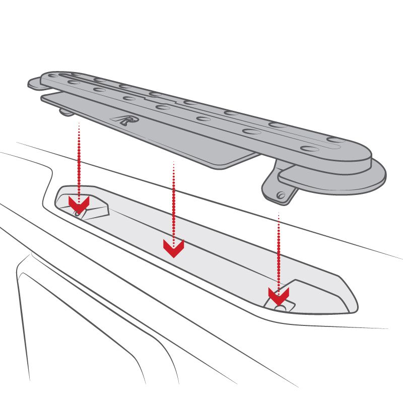 RAM Tough-Track™ voor '18-23 Jeep JL/JLU/Gladiator - RAM Mounts RAM-DT-204-TRACK-A12U afbeelding 7