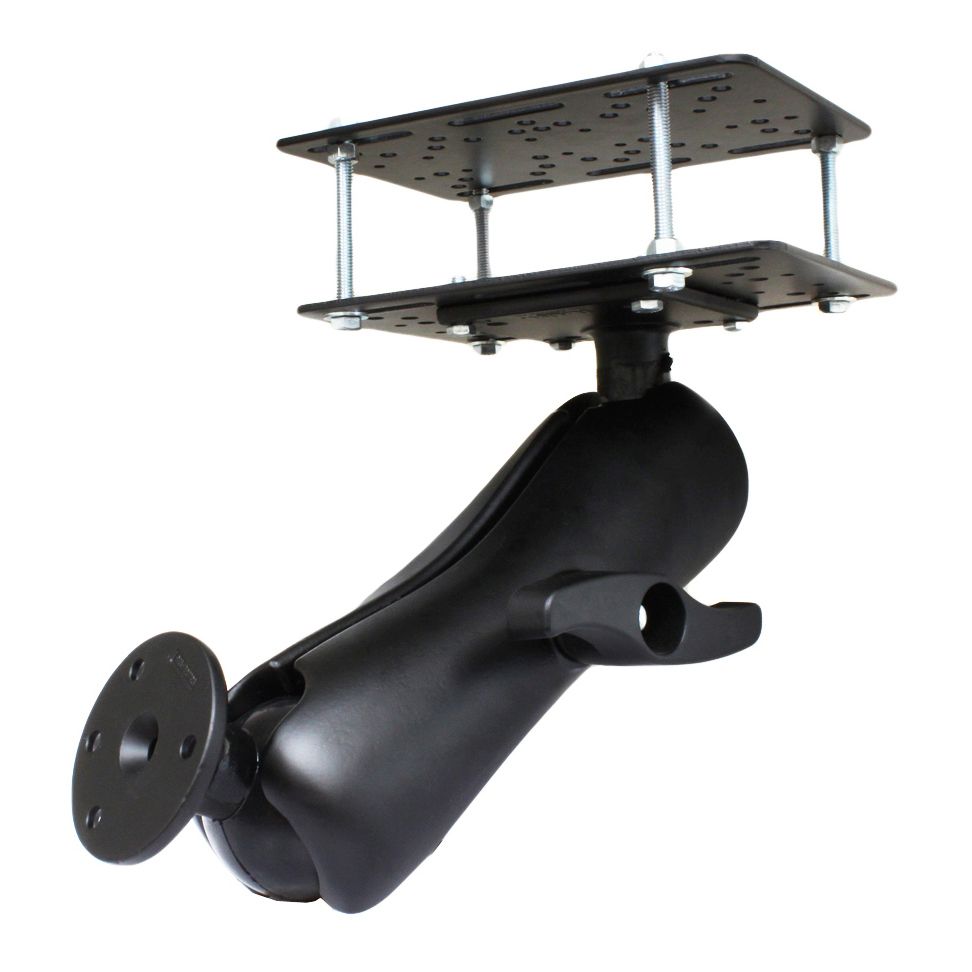 RAM Vorkheftruck Boven Beveiliging Dubbele Bal Montage en Grote Ronde Plaat - RAM Mounts RAM-E-101-335 afbeelding 1