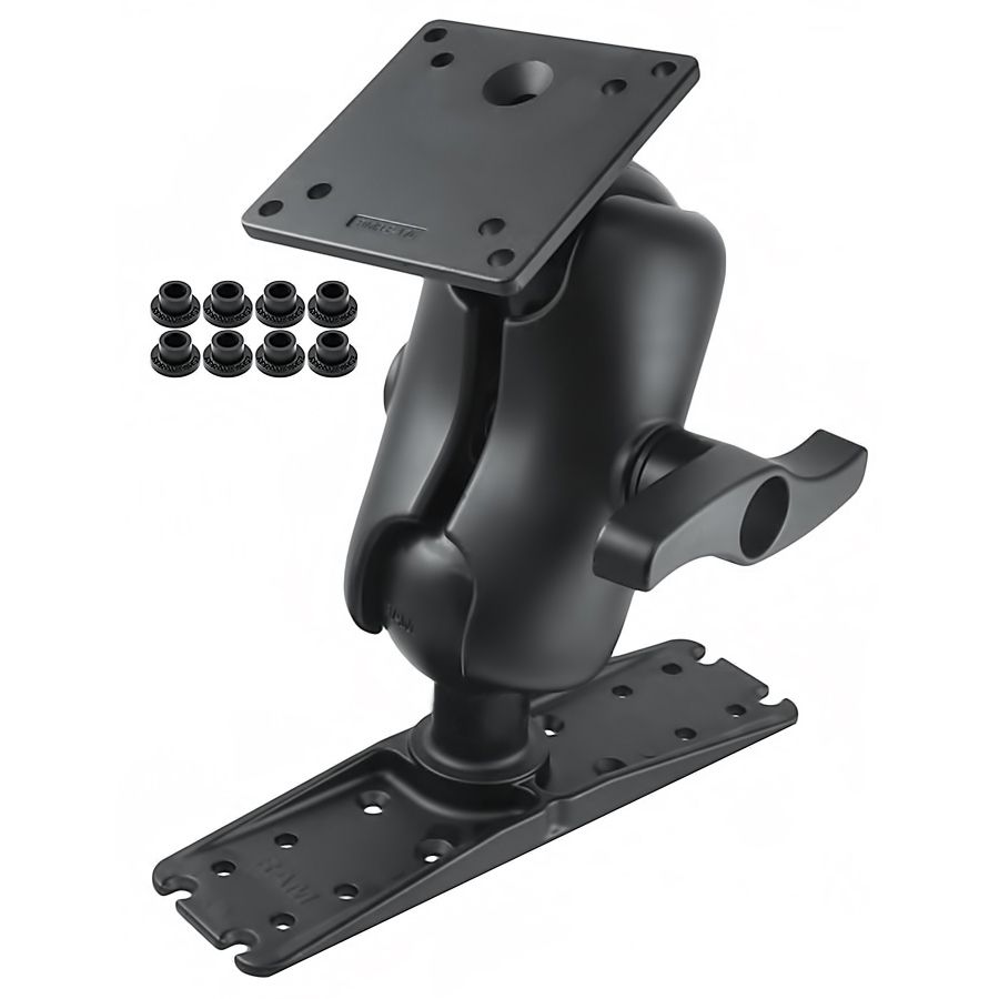 RAM balbevestiging met 100x100mm VESA-plaat en grote elektronische plaat - RAM Mounts RAM-E-111U-D-246 afbeelding 1